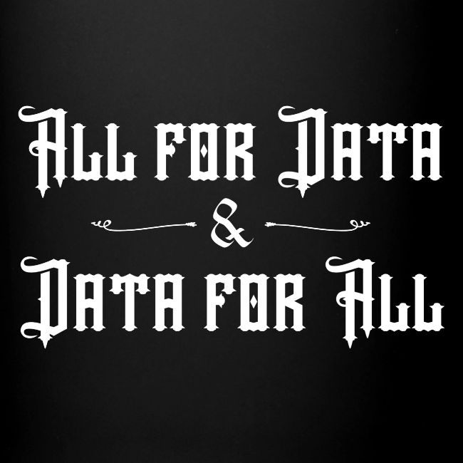 All for Data, Data for All (dark)