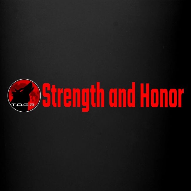 Strength and Honor - Red Letters