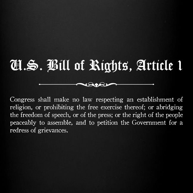 U.S. Bill of Rights - Article 1