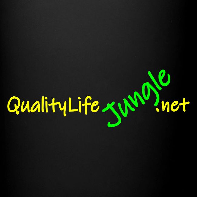 Quality Life Jungle Black Mug