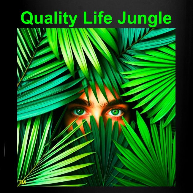 Quality Life Jungle Black Mug