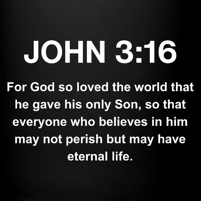 John 3:16 Christian Apparel – White