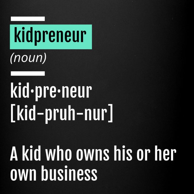 Kidpreneur Definition Mug