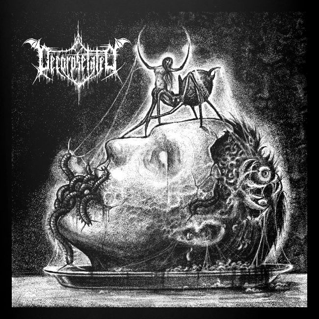 Decorpsetated - Human Words album cover, white