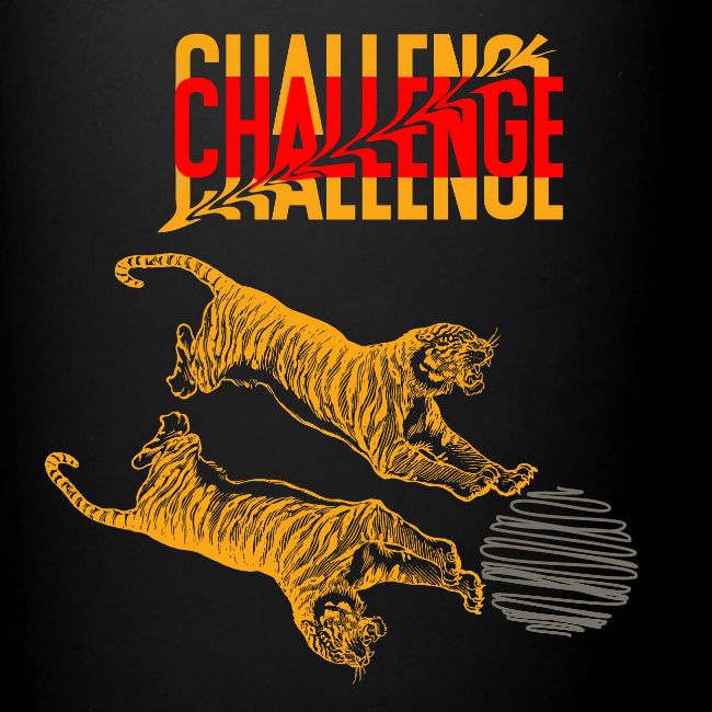 Double tiger fashion, jungle feline animals.