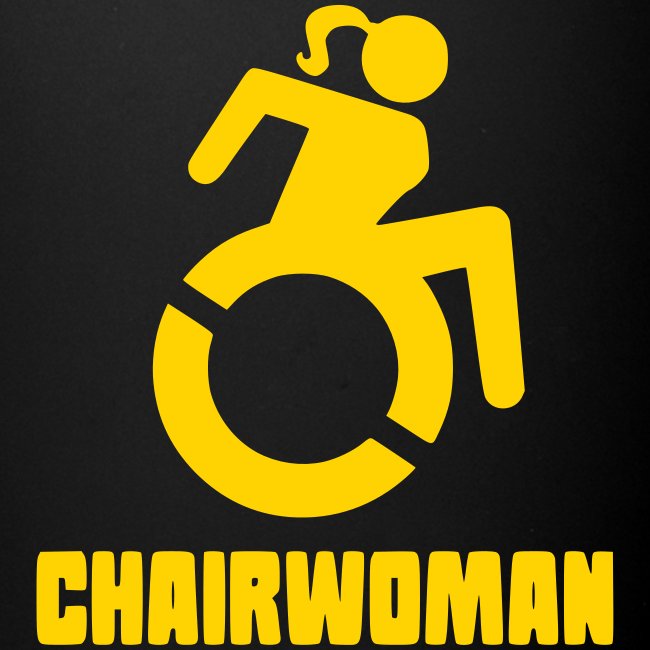Chairwoman, woman in wheelchair girl in wheelchair