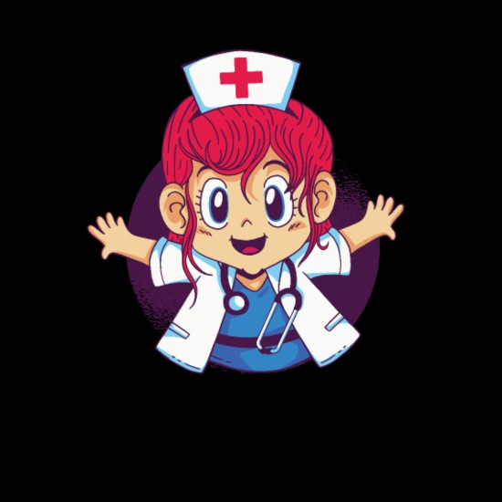 Womens Cute Female Woman Nurse Or Doctor Cartoon' Full Color Mug |  Spreadshirt