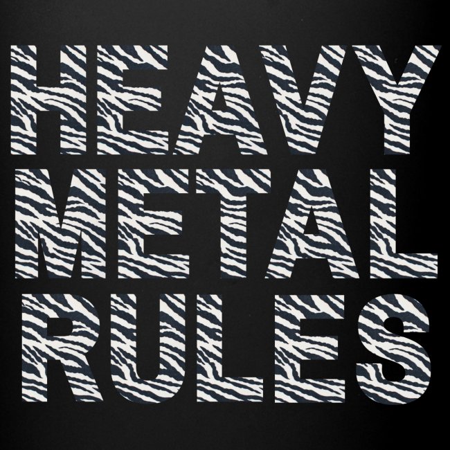 Heavy Metal Rules Zebra Man