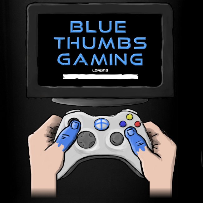 Blue Thumbs Gaming: Gamepad Logo