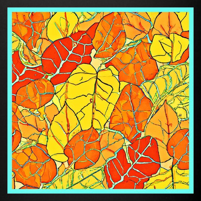 Neon Foliage Burst Vibrant Design