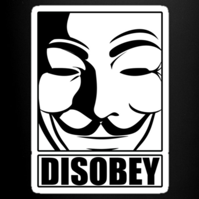 Anonymous Disobey Frame Mugs & Drinkware