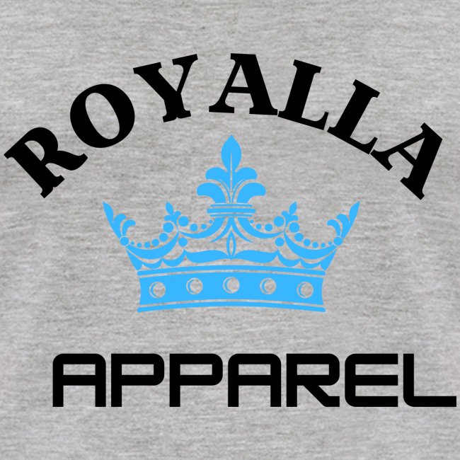 Royalla Apparel LogoBlack with Blue Words
