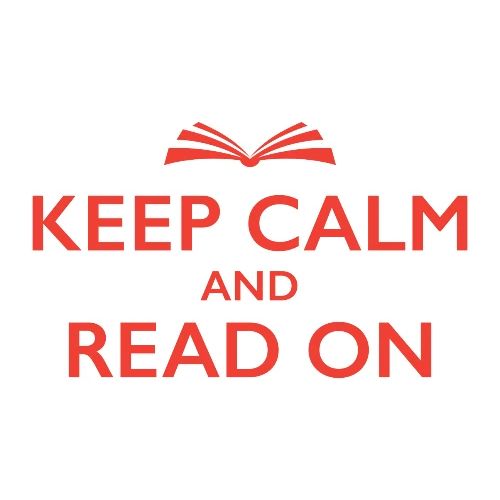 Keep Calm and Read On - Unisex Baseball T-Shirt