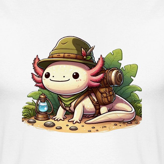 Cute Axolotl Adventure Graphic