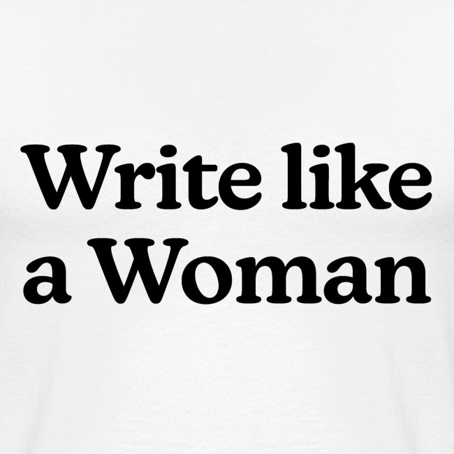 Write Like a Woman (black text)