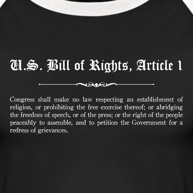 U.S. Bill of Rights - Article 1