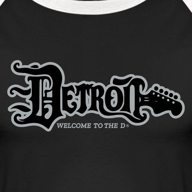 DETROIT GUITAR WTTD BLK SLR REG FONT