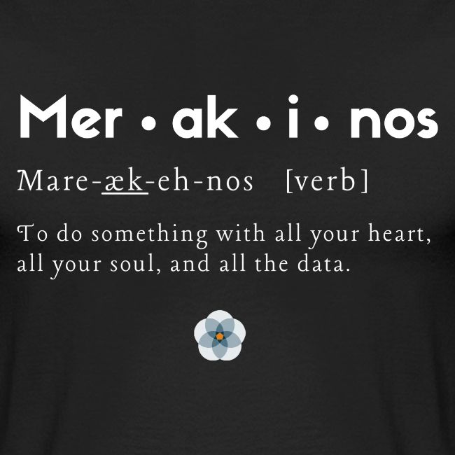 Merakinos definition with logo dark