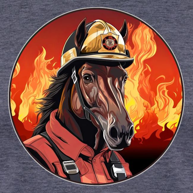 Horses Firefighter / fireman horse
