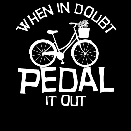 When in doubt pedal it out funny spin class' Unisex Baseball T-Shirt |  Spreadshirt