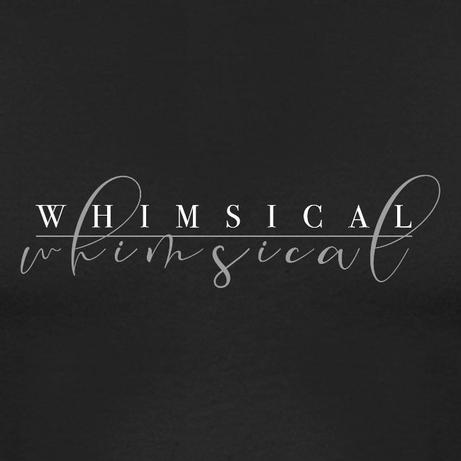 Whimsical Logo 2021 White and Gray