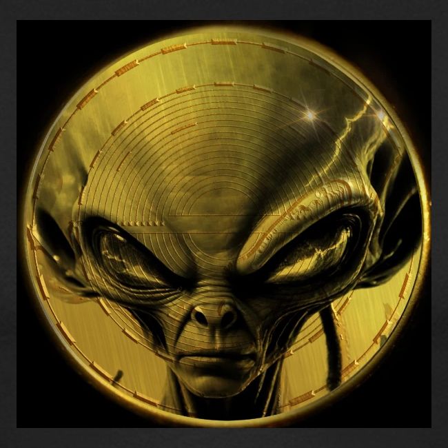 PulseChainAlien Face black no alien