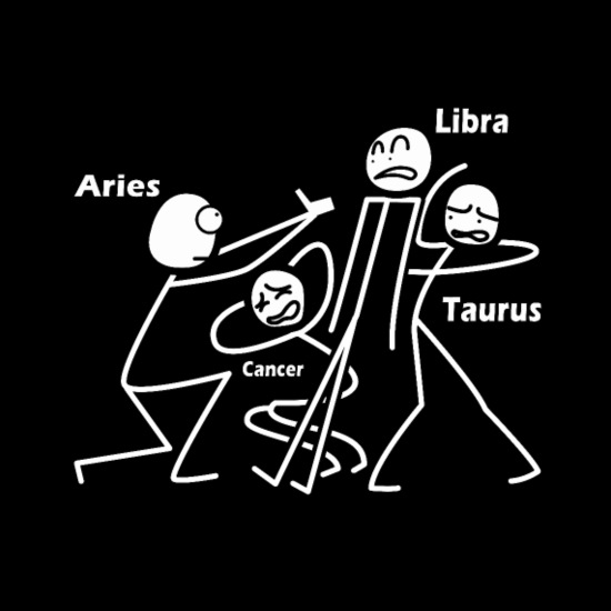 Libra Aries Taurus Cancer Funny Zodiac Horoscope' Unisex Baseball T-Shirt |  Spreadshirt