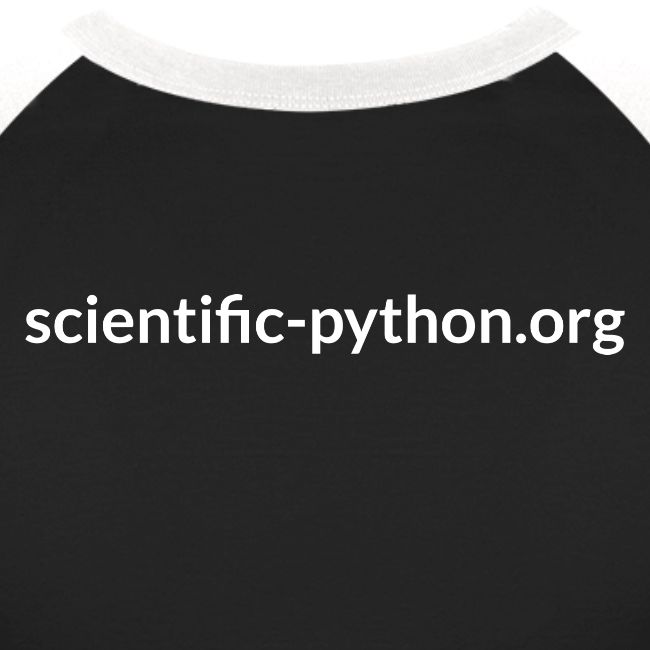 scientific python white logo