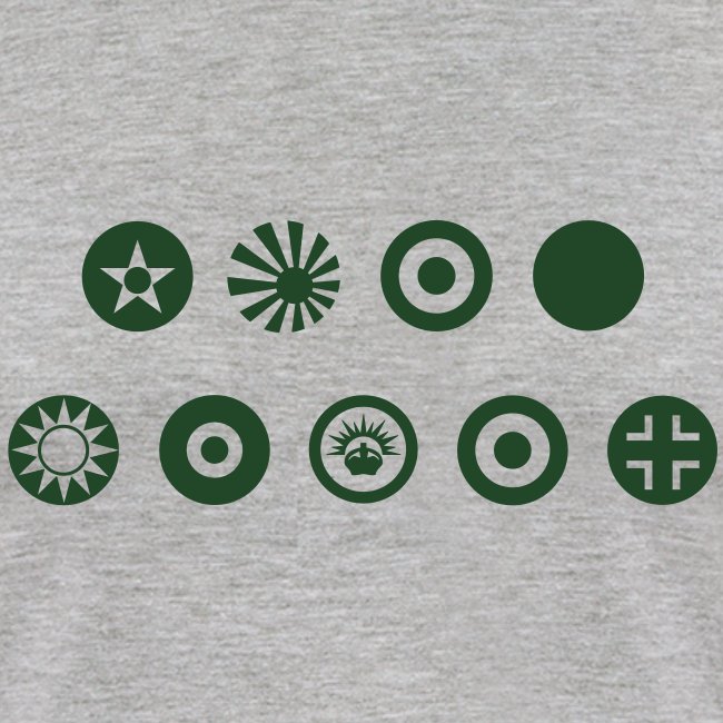 Axis & Allies Country Symbols - One Color
