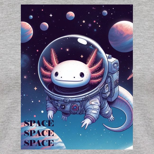 Axolotl Astronaut - Cute Axolotl Space Explorer