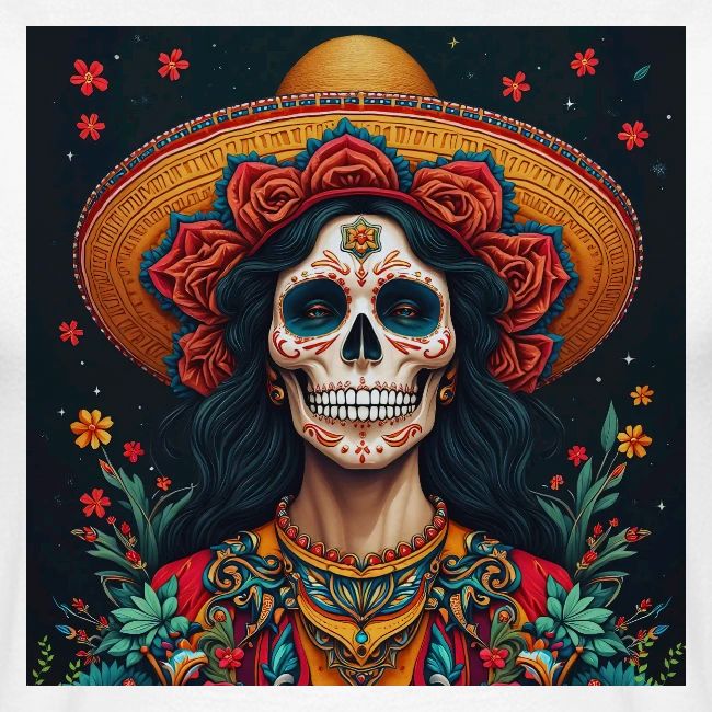 Charra Skull Art | Traditional Mexican Design