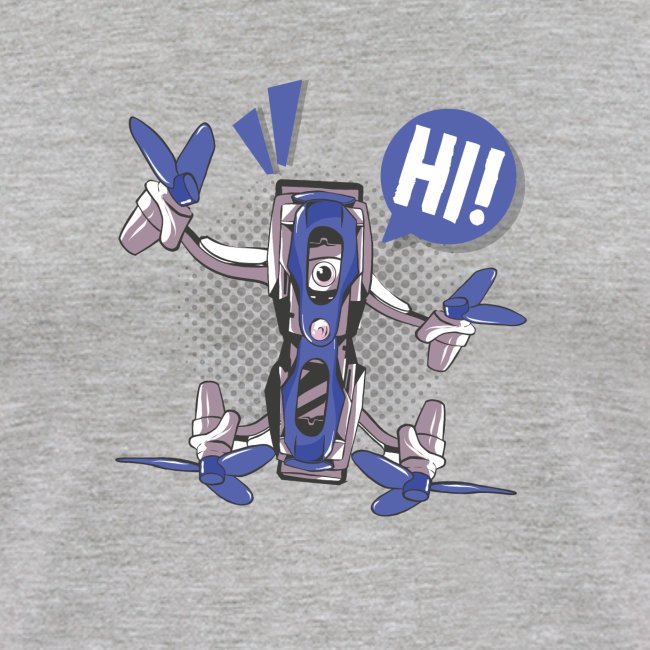 Quadcopter Robot Says "Hi"