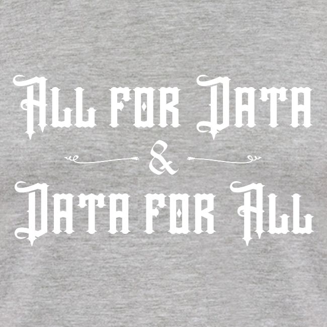 All for Data, Data for All (dark)
