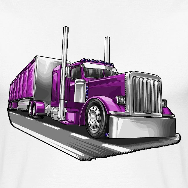 Tracktor Trailer Semi Truck Big Rig