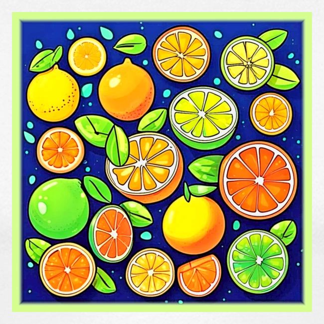 Fresh Citrus Slice Pattern