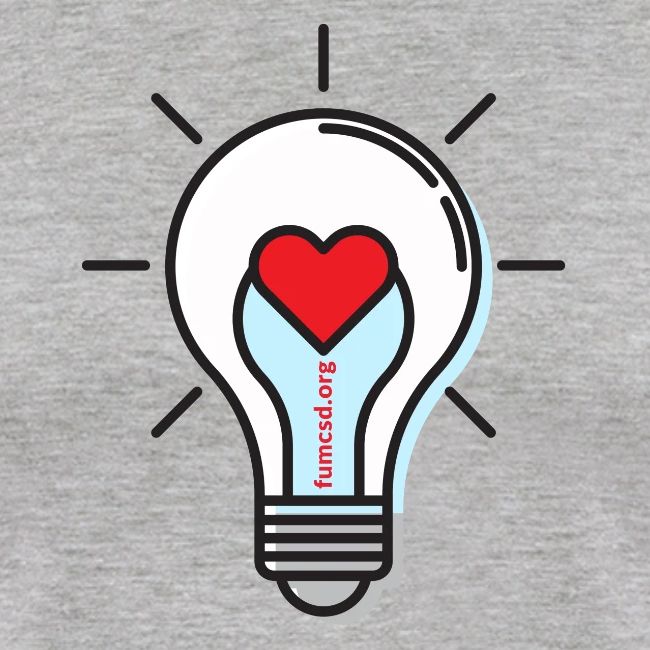 FUMCSD Heart Light Blub with White Bulb