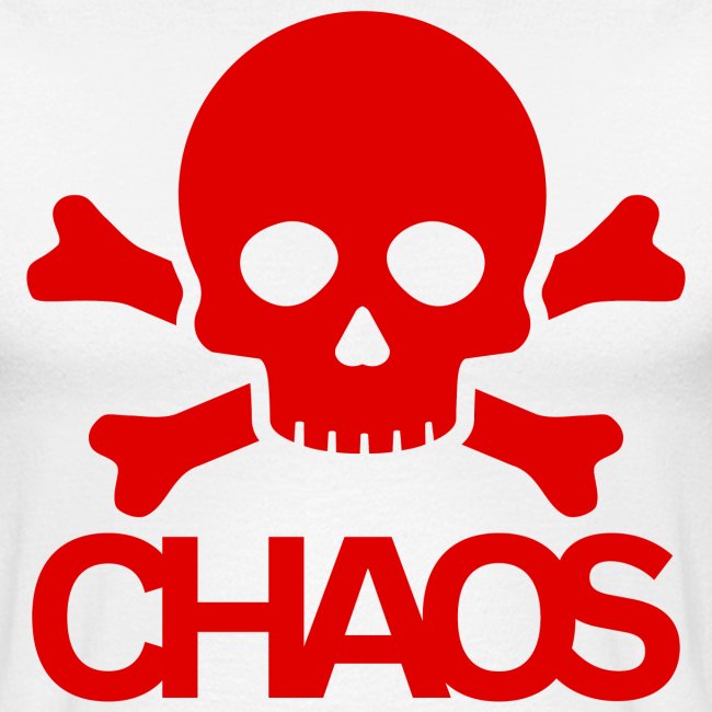 CHAOS Skull Bones Punk Rock (Blood Red)
