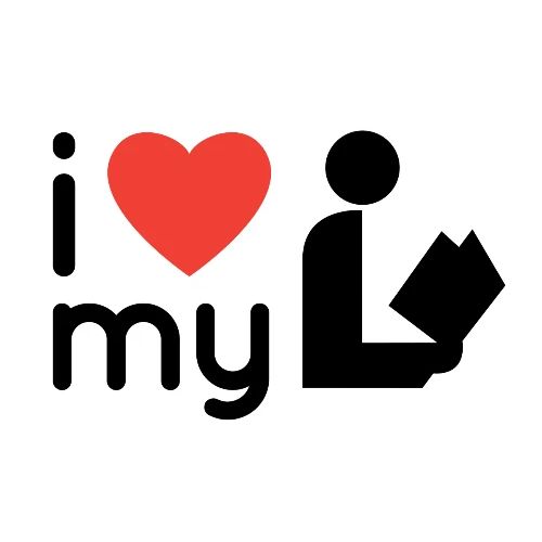 I Love My Library - Unisex Baseball T-Shirt