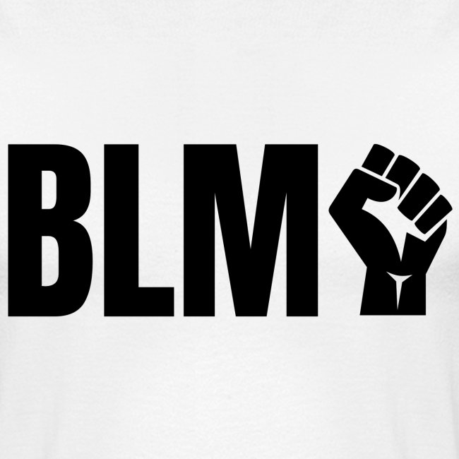 BLM Black Lives Matter Raised Black Fist