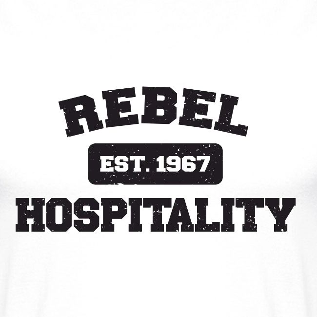 REBEL HOSPITALITY t shirt graphic
