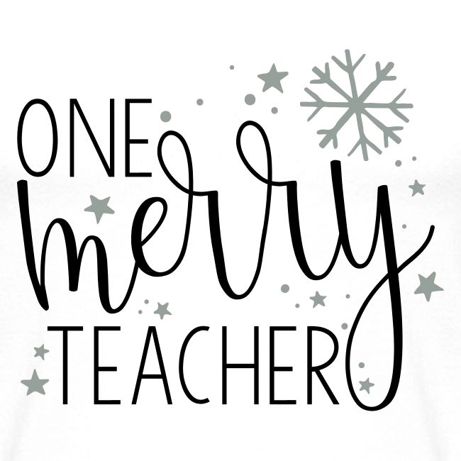 One Merry Teacher Christmas Teacher T-Shirt