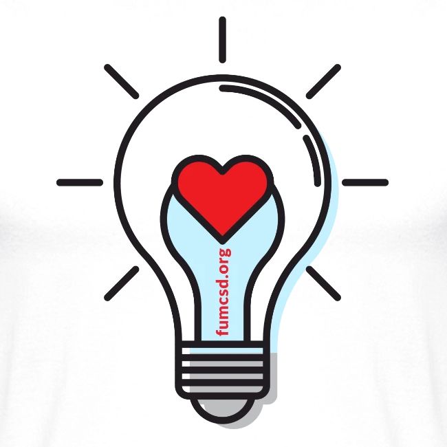 FUMCSD Heart Light Bulb