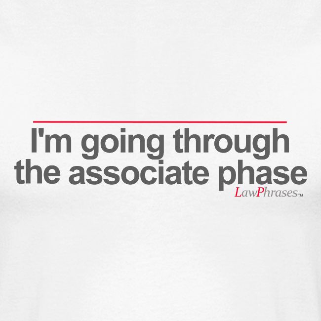 I'm going thorugh the associate phase