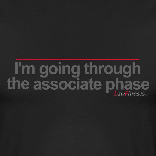 I'm going thorugh the associate phase