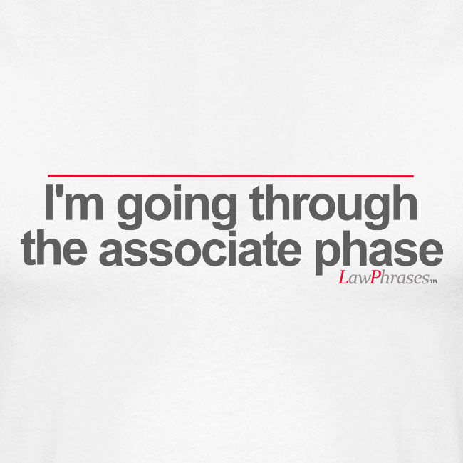I'm going thorugh the associate phase