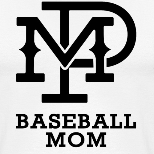 MP Baseball Mom Logo - Unisex Baseball T-Shirt