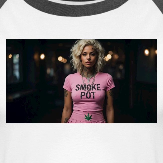**Smoke Pot Pink Rebel Tee**