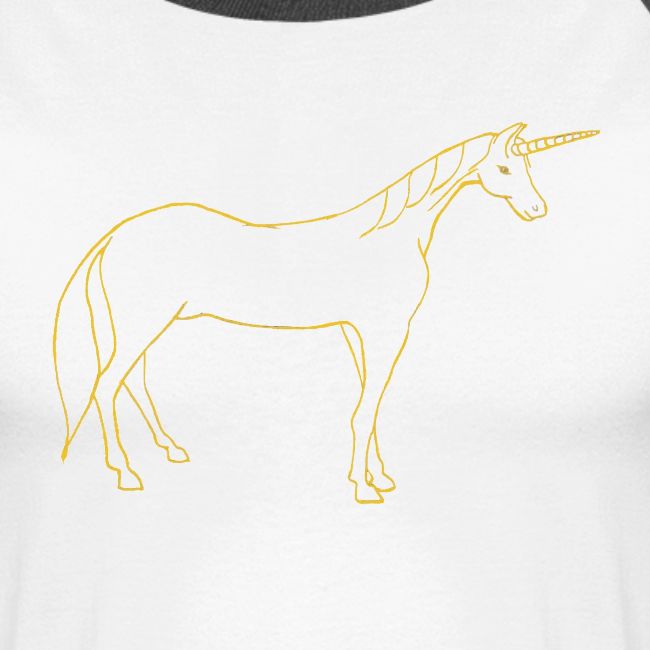 unicorn gold outline