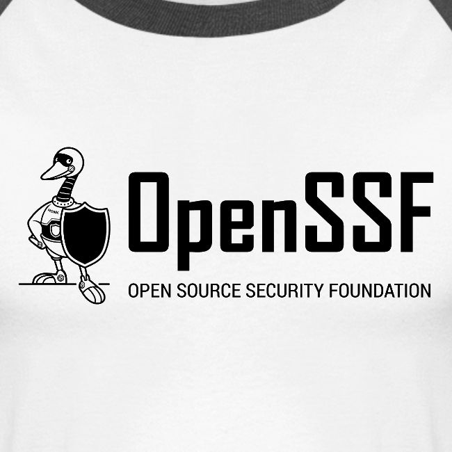 OpenSSF wide black and white logo