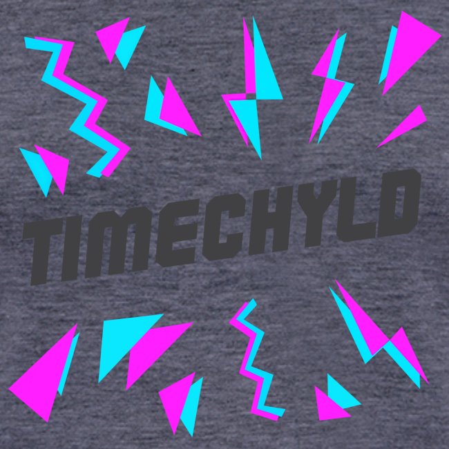 Timechyld Logo with Retro Pattern (Black)